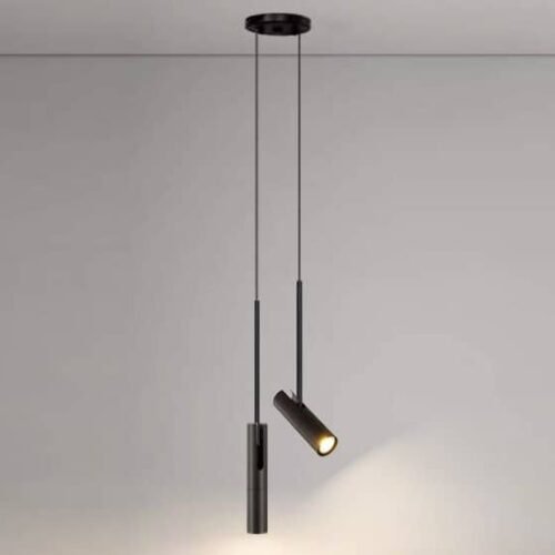 Nordic-minimalista-preto-lustre-lumin-ria-para-quarto-de-leitura-cabeceira-restaurante-bar-caf-decora-o Pendente Spot alumínio direcionável