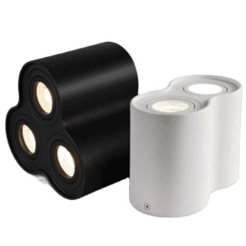 Rota-o-de-360-LED-Downlights-pode-ser-escurecido-10W-30W-Fonte-de-Luz-COB-LEVOU Spot sobrepor rotação de 360 °
