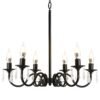 Lustre cristal ferro forjado