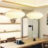 Simple-White-silk-lamp-Paper-Chandelier-Kitchen-island-Restaurant-Danish-Pendant-Lamp-Loft-Industial-Tatami-Japanese-3 Pendente Industrial Tatami Japonês