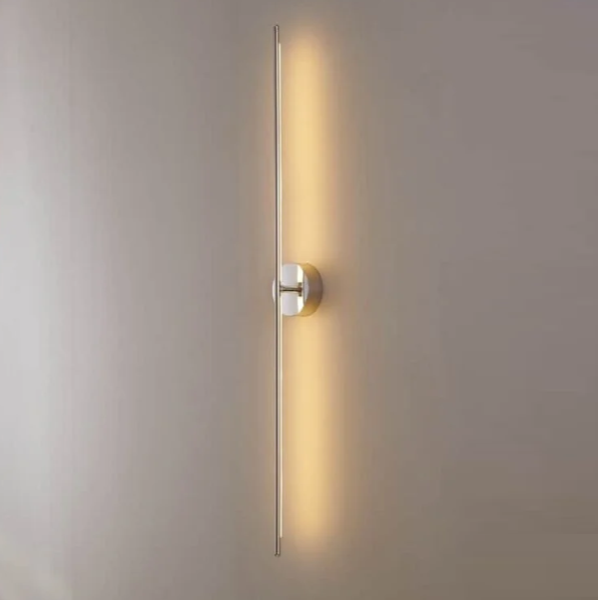 arandela minimalista linear dourada marca miresa Arandela linha geométrica linear