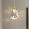 pendente de cristal translucido marca miresa Pendente diamante cristal K9