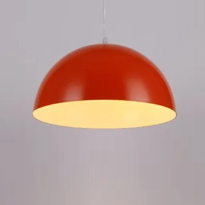 pendente meia esfera lua marca miresa aluminio vermleha