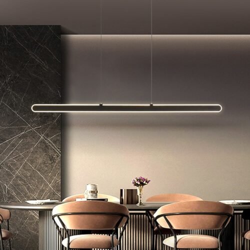 Pendente retangular longo led miresa