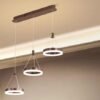 Lustre led moderno anel miresa