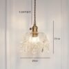Pendente vidro pingente cristal