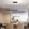 Pendente retangular longa minimalista
