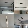 Pendente retangular longa minimalista