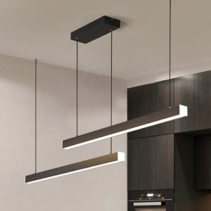 Pendente retangular longa minimalista miresa