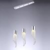Pendente cromado cristal miresa