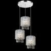 Pendente cristal k9 cromado