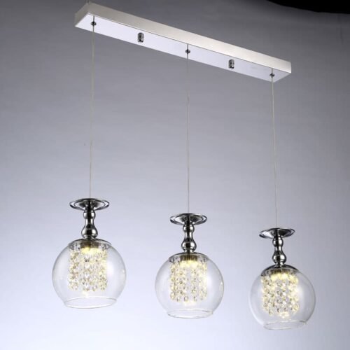 Pendente led vidro cristal miresa Pendente led vidro cristal miresa