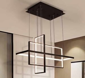 Miresa Lustre minimalista retangular vazado