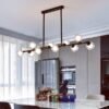 Nordic-led-pendurado-luz-bola-de-vidro-feij-o-m-gico-longo-moderno-criativo-minimalista-tira Lustre jabuticaba bola vidro