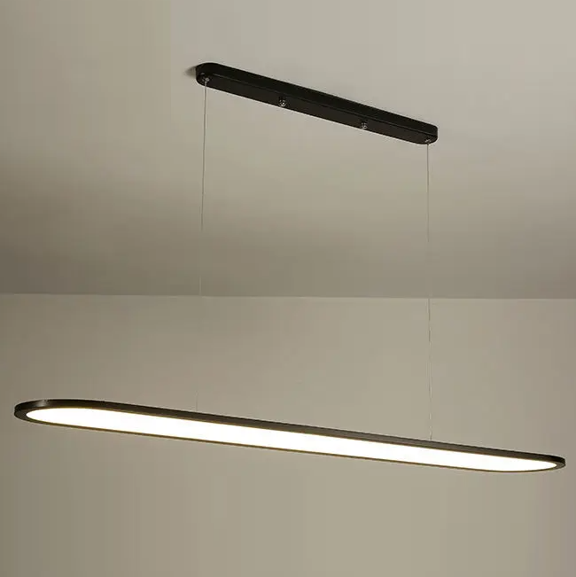 Pendente minimalista barra arredonda