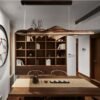 Pendente japonês madeira sólida | Miresa São Paulo