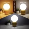 Quarto-quente-candeeiro-de-mesa-de-madeira-vidro-abajur-luz-da-noite-g9-l-mpada-led-1 Abajur cogumelo madeira e bola de vidro
