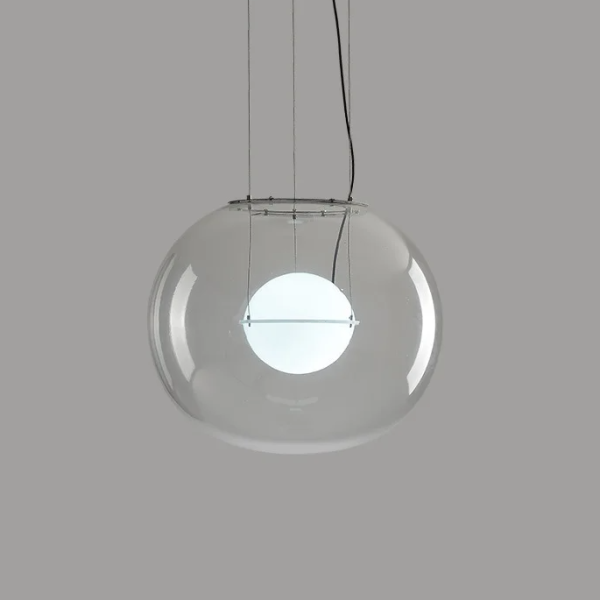 pendente bola de vidro moderna marca miresa