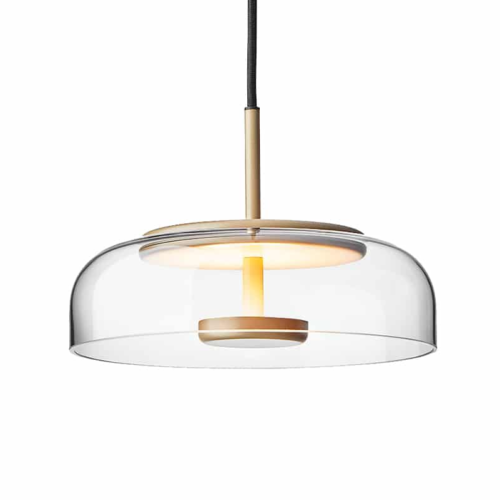 Pendente minimalista redondo vidro