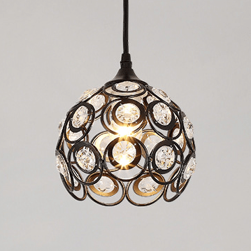 Pendente metal pingente cristal miresa