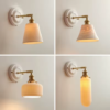 1 arandela cupula ceramica Arandela design japonês cerâmica