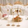 3-p-s-set-estilo-chin-s-de-metal-casti-ais-simples-ouro-casamento-decora-o Castiçais simples cilindro para velas