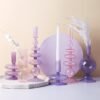 H2f9ef8611c134b149d6aaf3d3830b2aaK Castiçais de vidro para velas de cera