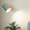 L-mpada-de-parede-led-com-interruptor-ue-ul-plug-simples-cabeceira-luz-da-parede-nordic Arandela moderna colorido GU10
