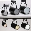 L-mpada-led-para-trilho-2020-3w-7w-12w-15w-cob-ajustada-holofotes-para-ilumina-o-2 Spot holofote cob ajustada para trilho 1Un