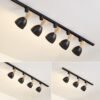 Moderno-led-faixa-de-luz-teto-montado-ferrovi-rio-projector-e27-15w-l-mpada-spotlight-ferro Spot colorido projetor led 15w para trilho 1Un