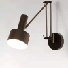 arandela moderna preta articulada de led marca miresa Arandela industrial retrátil ajustável
