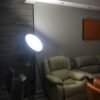 H61cf4e3d6a964ccc90f0def659b1c2bcJ Luminária de chão tripé lua