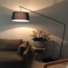 L-mpada-de-led-com-controle-remoto-decora-o-para-estudo-quarto-sala-de-estar-tecido Luminária de chão minimalista de led