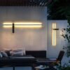 Led-ao-ar-livre-luz-de-parede-longa-luz-de-parede-moderna-prova-dip-gua-ip54 Arandela minimalista longa IP54 para jardins