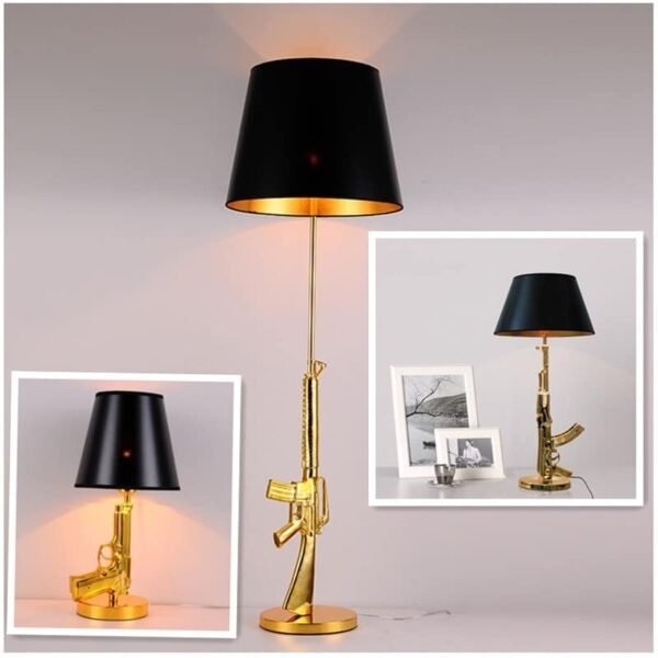 Lumin-ria-de-ch-o-ak47-revestida-galvanizada-lumin-ria-decorativa-de-mesa-com-pistola-dourada