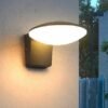 Luz-solar-da-parede-do-jardim-ao-ar-livre-luz-moderna-prova-dwaterproof-gua-solar-led Arandela disco para jardins com luz led