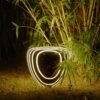 "Pedra" de resina luz led para jardins