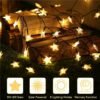 A77df72c7bf8e4aeaa7a1cfe7890c6a1fF Cordão/varal lâmpada led para jardins