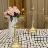 Castiçal de mesa retrô europeu para velas