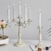 Castiçal de mesa retrô europeu para velas