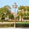Poste clássico/retrô iluminação pública