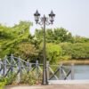 Poste retrô/europeu iluminação pública