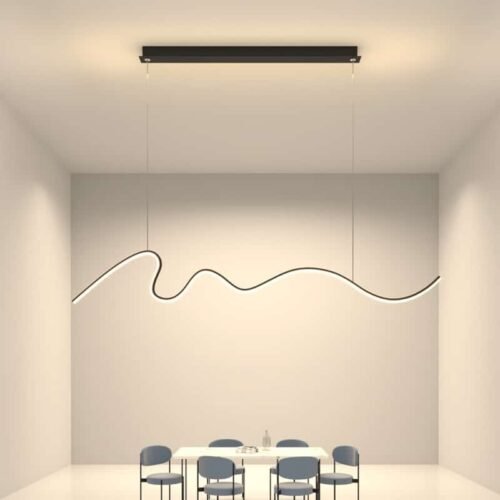 Lustre linhas orgânicas minimalista