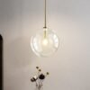 miresa-Luminaria-Moderna-com-Bola-de-Vidro-Pendurada-no-Quarto-N-rdica-Ilumina-o-de-Decora Pendente moderno bola vidro miresa