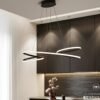 Lumin-ria-pendente-moderna-de-led-para-sala-de-jantar-cozinha-sala-de-bar-loja-preto-2 Lustre moderno orgânico minimalista