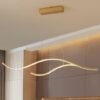 Lustre minimalista ondas led | Miresa | loja-de-luminárias-São-Paulo Lustre minimalista ondas led, lustre minimalista ondas led, por Miresa, loja-de-luminárias-São-Paulo.