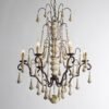 Lustre provençal de madeira