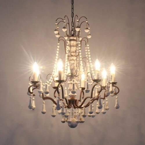 Lustre-vintage-de-madeira-candelabro-suspenso-de-sala-de-estar-decora-o-vintage-para-casa-design Miresa Lustre provençal de madeira