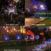 Finco jardim luz solar fogos artifício