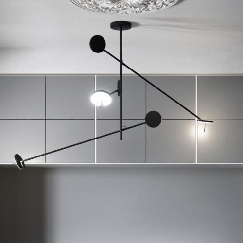 Nordic-designer-led-lustre-v-rios-rotatable-lustre-pendurado-l-mpada-sala-de-estar-jantar-lustres Miresa Lustre led spot minimalista